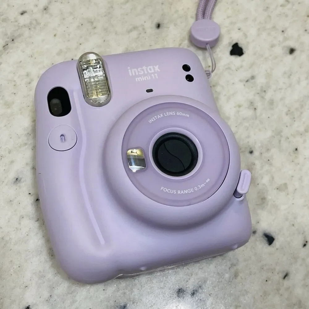 Fujifilm Instax Mini 11 Instant Camera Purple Lilac Lavender W/ Mermaid Film